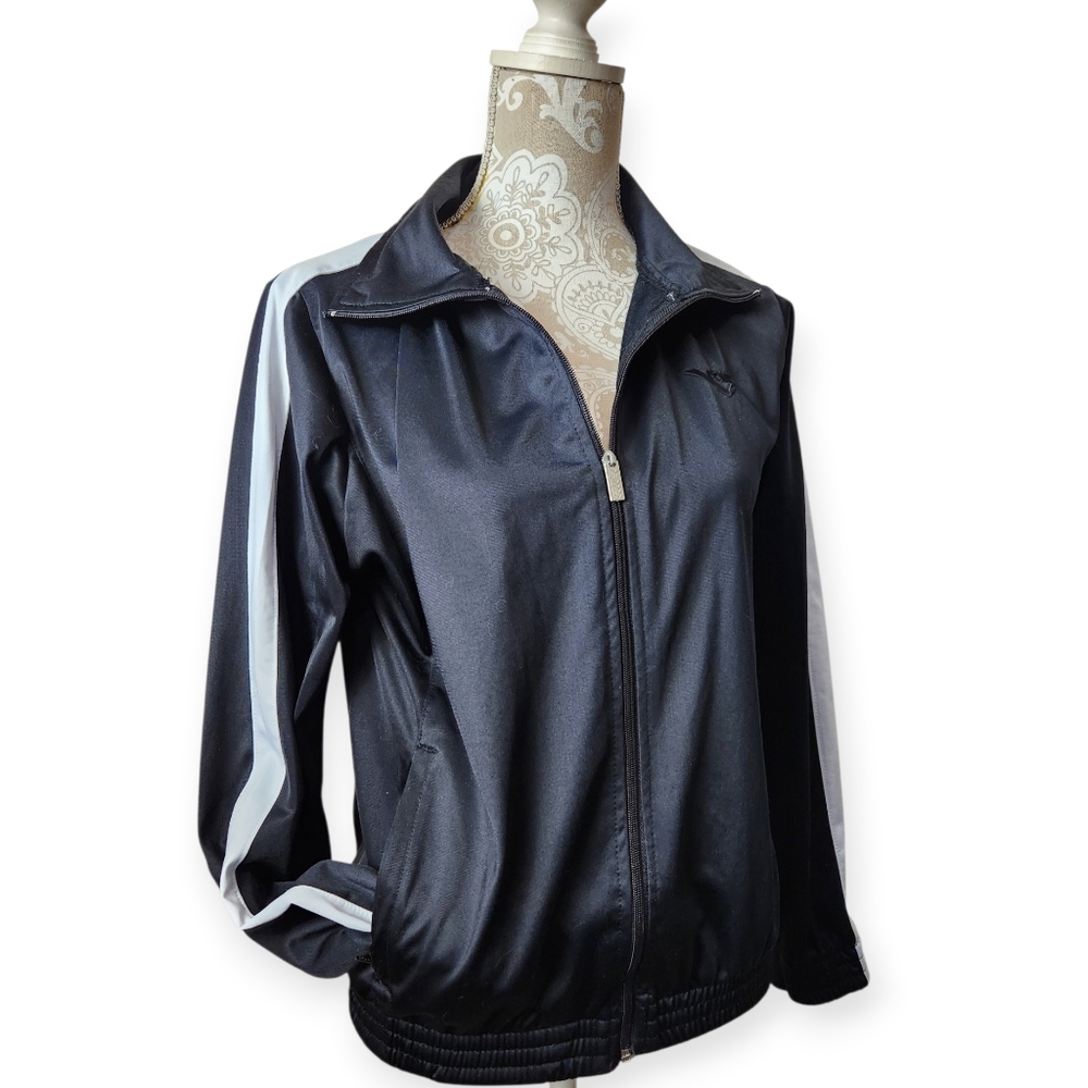 Vintage 80's PONY Streetwear Urban Black Warm Up Track Jacket Size S